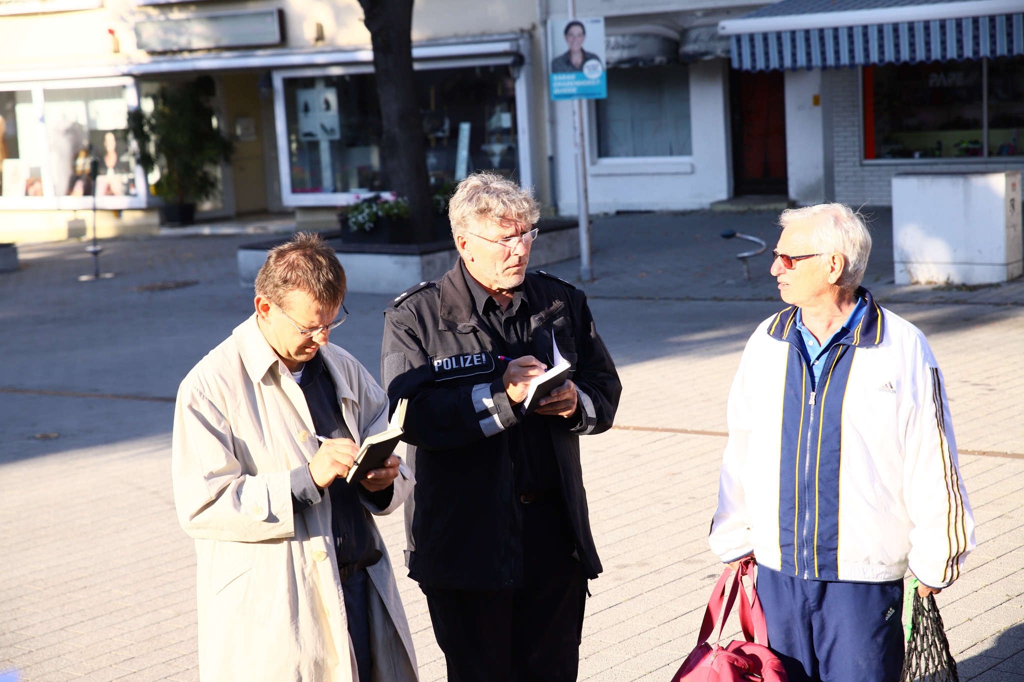 Szene aus dem Kriminal-Stadtrundgang „Tödliches Salz“ 2022